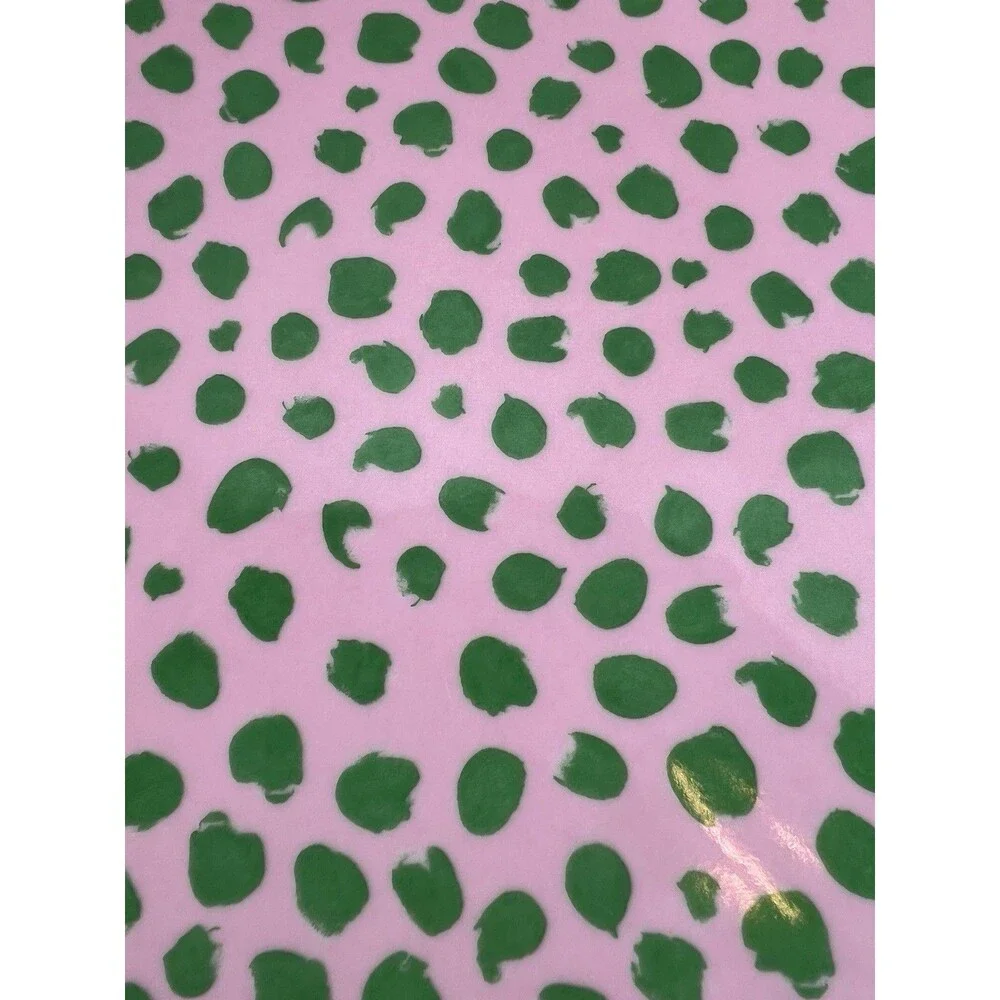 IKEA Plate Pink green platter dish 11